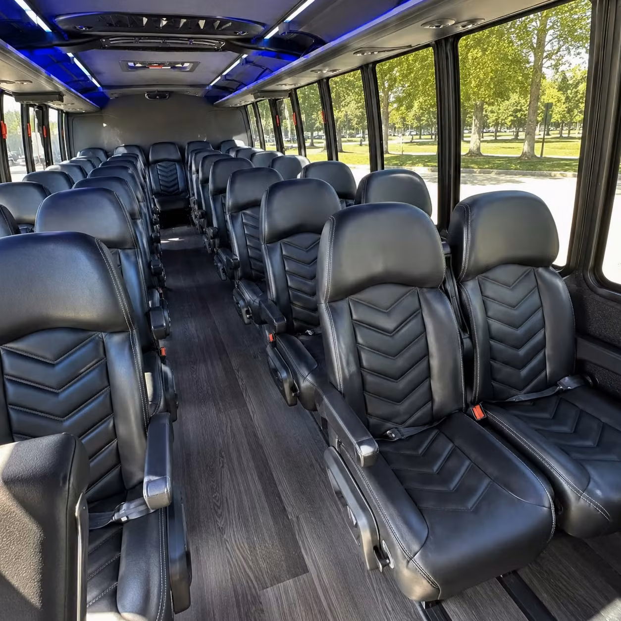 30 passenger minibus inside