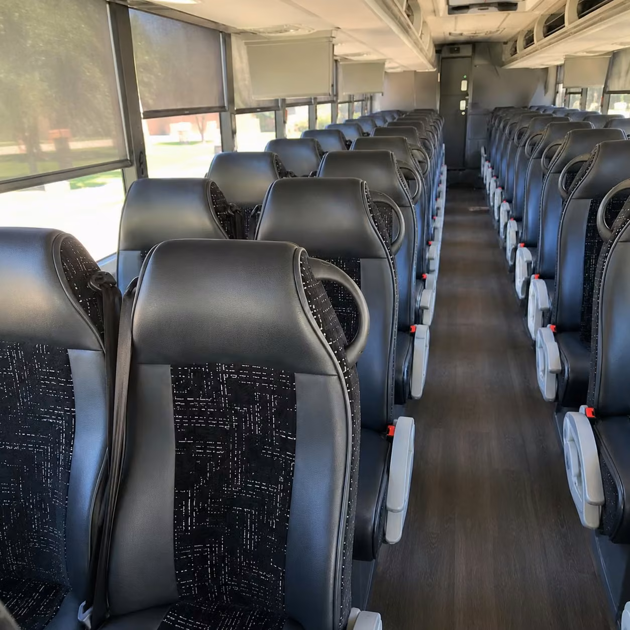 56 passenger charter bus interior
